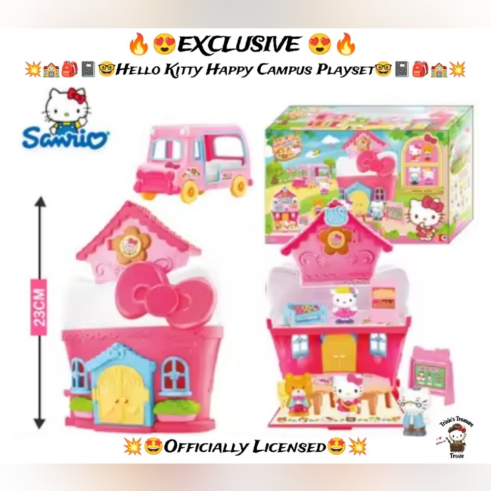 EXCLUSIVE - Hello Kitty Officially Licensed Happy Campus Playset